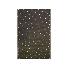 Ręcznie wykonany prostokątny dywanik wełniany Jaipur Rugs SCATTER DOT TAQ-6056 Liquorice/Liquorice