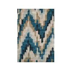 Dywanik wzorzysty Jaipur Rugs SOLARIS TAQ-488 Antique White/Aegean Blu