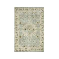Dywanik wełniany Jaipur Rugs ANTIQUE PKWL-6202 Blue Surf/Cloud White