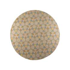 Ręcznie wykonany okrągły dywanik Jaipur Rugs TOP-103 Medium Blue/Medium Blue