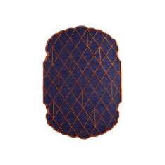 Ręcznie robiony dywanik Jaipur Rugs TOP-105 Purple Velvet/Purple Velvet