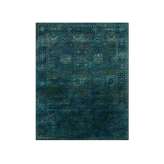 Ręcznie wykonany prostokątny dywanik Jaipur Rugs MAMLUK NE-2364 Teal Blue/Teal Blue