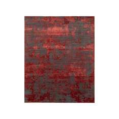 Ręcznie robiony dywanik Jaipur Rugs ESK-431 Dark Gray/Red Lacquer