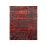 Ręcznie robiony dywanik Jaipur Rugs ESK-431 Dark Gray/Red Lacquer