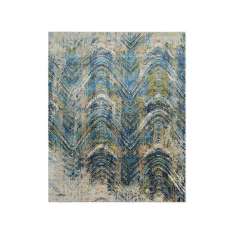 Ręcznie wykonany prostokątny dywanik Jaipur Rugs Tattvam Vibe SRB-9002 Classic Gray/Navy