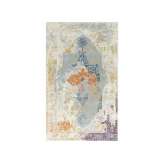 Ręcznie wykonany prostokątny dywanik Jaipur Rugs TAQ-615 Pearl Blue/Antique White
