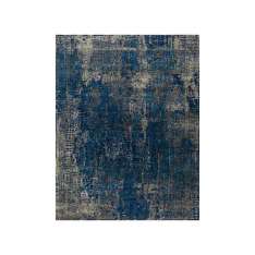 Ręcznie wykonany prostokątny dywanik Jaipur Rugs Uvenuti LRB-1569 Navy Blue/Light Taupe