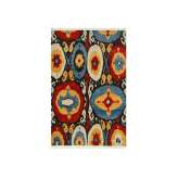 Ręcznie wykonany dywanik wełniany Jaipur Rugs LCA-02 Black Olive/Velvet Red