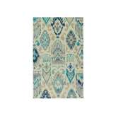 Ręcznie wykonany dywanik wełniany Jaipur Rugs LCA-03 Antique White/Light Turquoise