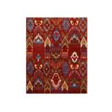 Ręcznie wykonany dywanik wełniany Jaipur Rugs LCA-03 Velvet Red/Sunflower