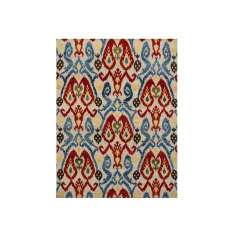 Ręcznie wykonany dywanik wełniany Jaipur Rugs LCA-05 Cloud White/Velvet Red