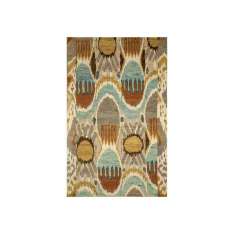 Ręcznie wykonany dywanik wełniany Jaipur Rugs LCA-09 White/Light Turquoise