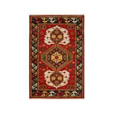 Dywanik wełniany Jaipur Rugs KARTER LCA-2351 Velvet Red/Black Olive