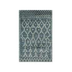 Ręcznie wykonany prostokątny dywanik wełniany Jaipur Rugs Zuri PKWL-03 Chicory/White