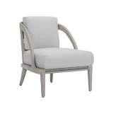 Tapicerowany fotel ogrodowy JanusFiber® z podłokietnikami Janus Et Cie Rock Garden