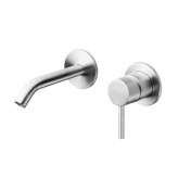 2-otworowa bateria umywalkowa ścienna ze stali nierdzewnej Jee-O Slimline BASIN WALL MIXER