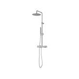 Naścienny termostatyczny panel prysznicowy ze stali nierdzewnej z przełącznikiem Jee-O Slimline WALL SHOWER MIXER SET