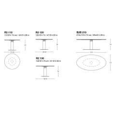 Stół konferencyjny z drewna i stali José Martínez Medina B2B R2