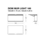 Prostokątny drewniany stół konferencyjny José Martínez Medina DEMI MUR LIGHT