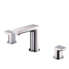 Bateria umywalkowa nablatowa, mosiężna, 3-otworowa Justime Arch