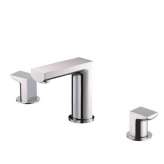 Bateria umywalkowa nablatowa, mosiężna, 3-otworowa Justime Arch