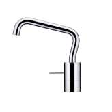 Bateria kuchenna nablatowa 1-otworowa z mosiądzu chromowanego z obrotową wylewką Justime Lucky 7