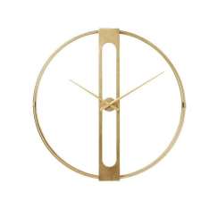 Zegar naścienny z malowanej proszkowo stali Kare Design Clip