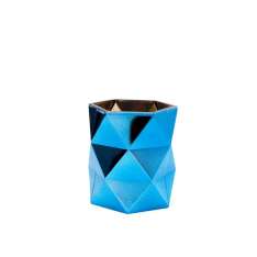 Szklany świecznik Kare Design Rhomb