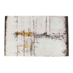 Prostokątny dywanik bawełniany Kare Design ABSTRACT GREY LINE