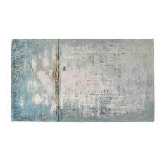 Prostokątny dywanik bawełniany Kare Design ABSTRACT LIGHT BLUE