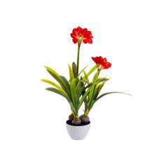 Sztuczna roślina Kare Design AMARYLLIS RED