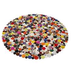 Dywanik skórzany okrągły Kare Design CIRCLE MULTI Ø150CM