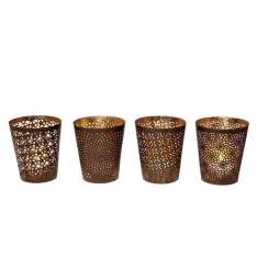 Stalowy świecznik Kare Design ETHNO STYLE 9CM