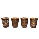 Stalowy świecznik Kare Design ETHNO STYLE 9CM