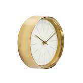 Stalowy zegar ścienny Kare Design WEST COAST GOLD