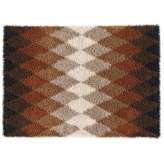 Prostokątny dywanik lniany o geometrycznych kształtach Kasthall Fogg HARLEQUIN