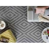 Dywanik wełniany o geometrycznych kształtach Kasthall VELVET STELLA