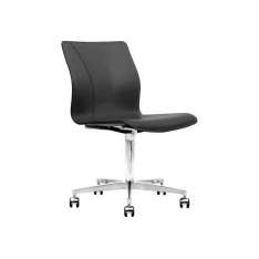 Skórzany fotel biurowy Cuoietto z podstawą 5-Spoke na kółkach Kleos BB641.13