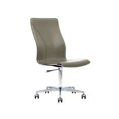 Skórzany fotel biurowy Cuoietto z podstawą 5-Spoke na kółkach Kleos BB641.20