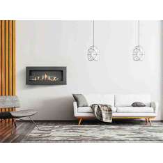 Wbudowany kominek na bioetanol Kratki DELTA 2 SLIM