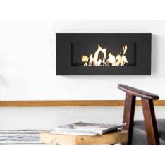 Biokominek na bioetanol montowany na ścianie stalowej Kratki DELTA FLAT