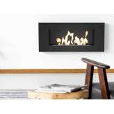 Biokominek na bioetanol montowany na ścianie stalowej Kratki DELTA FLAT