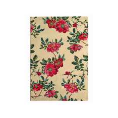 Ręcznie robiony nrug z wełny i wiskozy z kwiatowym wzorem Kuatro CUSTOM FLOWERS 1