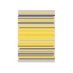 Ręcznie wykonany prostokątny dywan w paski z wełny i wiskozy Kuatro CUSTOM STRIPES