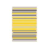 Ręcznie wykonany prostokątny dywan w paski z wełny i wiskozy Kuatro CUSTOM STRIPES