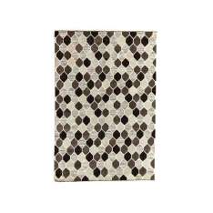 Wzorzysty, ręcznie robiony prostokątny dywan z wełny i bawełny Kuatro DIAMONDS DR 218