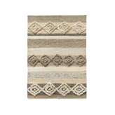 Wzorzysty, ręcznie robiony prostokątny dywan z wełny, wiskozy i bawełny Kuatro DIAMONDS DR 252