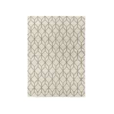 Ręcznie wykonany prostokątny dywanik wełniany o geometrycznych kształtach Kuatro GEOMY CUBIC