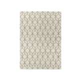 Ręcznie wykonany prostokątny dywanik wełniany o geometrycznych kształtach Kuatro GEOMY CUBIC