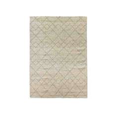 Ręcznie wykonany prostokątny dywanik wełniany o geometrycznych kształtach Kuatro GEOMY ROMBOS